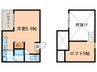 アソシエ２１ 1Rの間取り