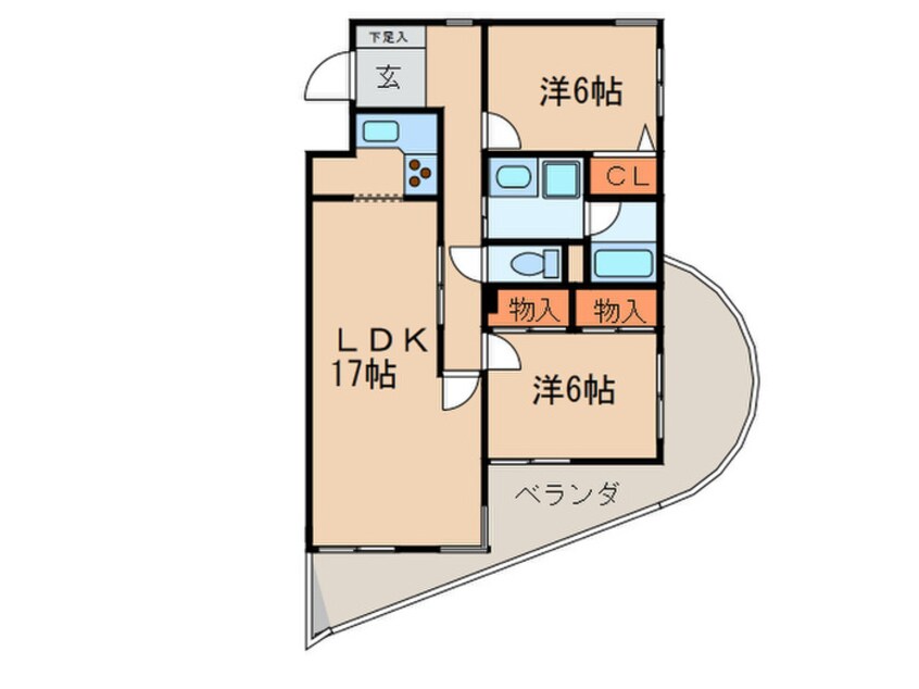 間取図 ブルッシュフィールド