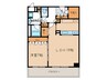 メイビル向陽町 1LDKの間取り