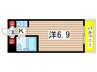 ド－ル滝子 1Kの間取り