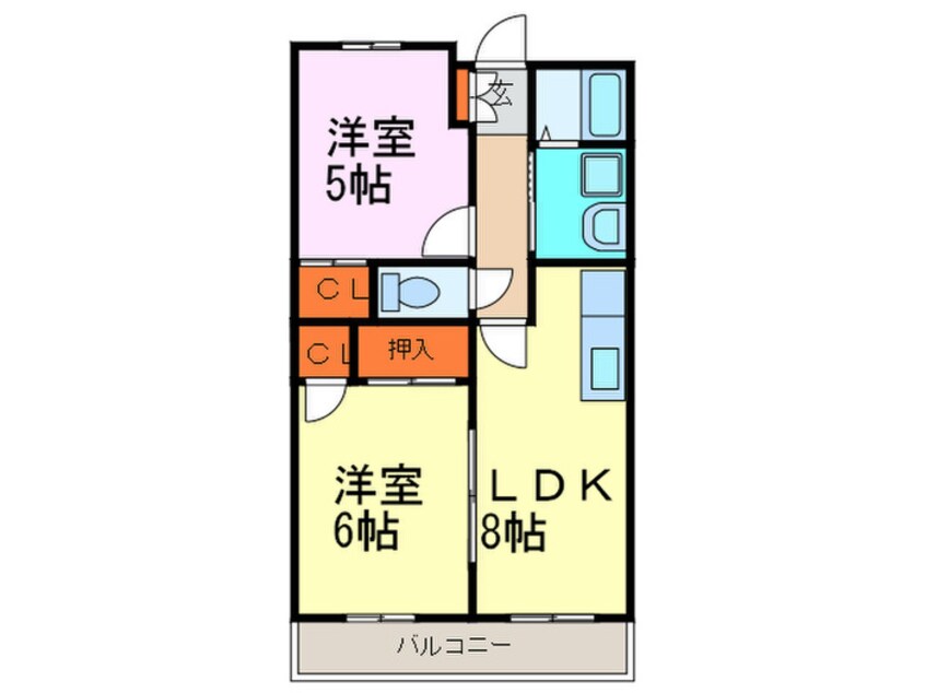 間取図 サンコ－ト柳橋