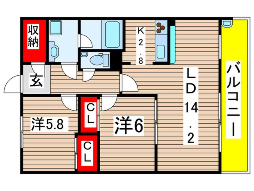 間取図 ル・シャトレ吟松