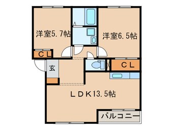 間取図 ル－エンハイムＡ