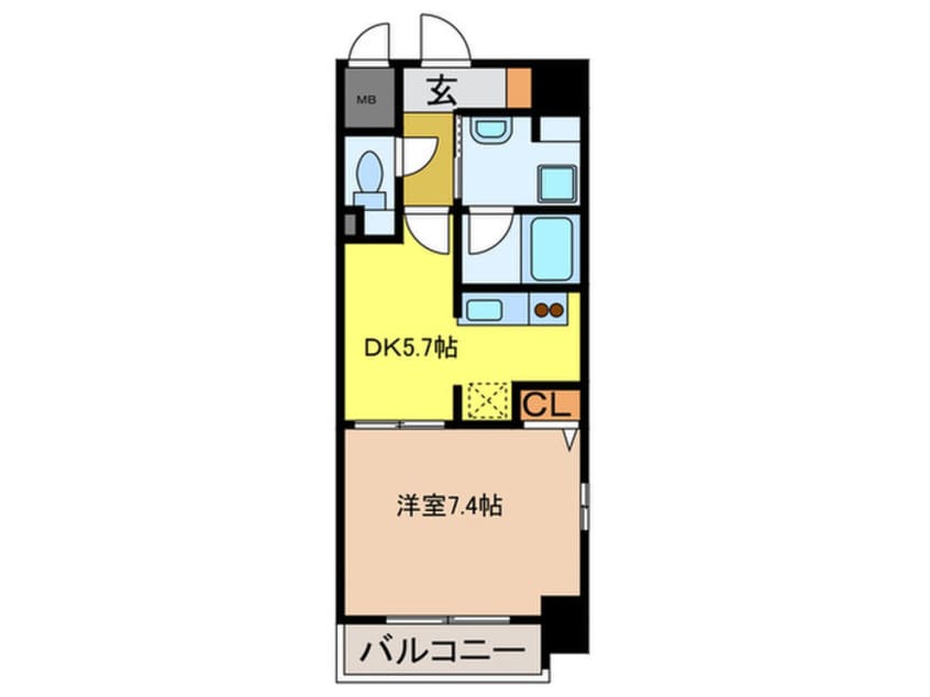 間取図 リバ－ジュ