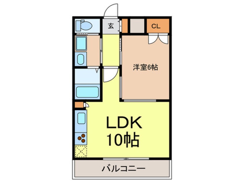 間取図 Ｒ－ＣＯＵＲＴ泉