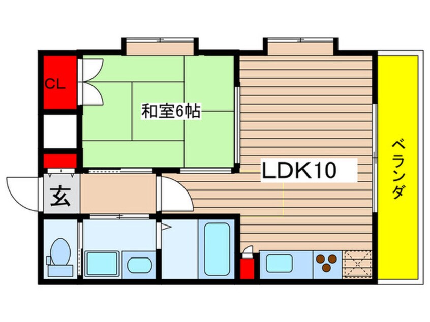 間取図 Ｒ－ＣＯＵＲＴ泉
