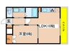 Ｒ－ＣＯＵＲＴ泉 1LDKの間取り