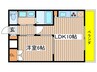 Ｒ－ＣＯＵＲＴ泉 1LDKの間取り