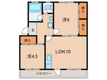間取図 寺田コ－ポ