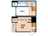 STUDIO　MARMS 1Kの間取り