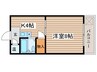 エクセル羽黒 1Kの間取り