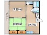 エクセル羽黒 2DKの間取り