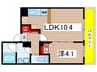 パラド－ル吹上 1LDKの間取り