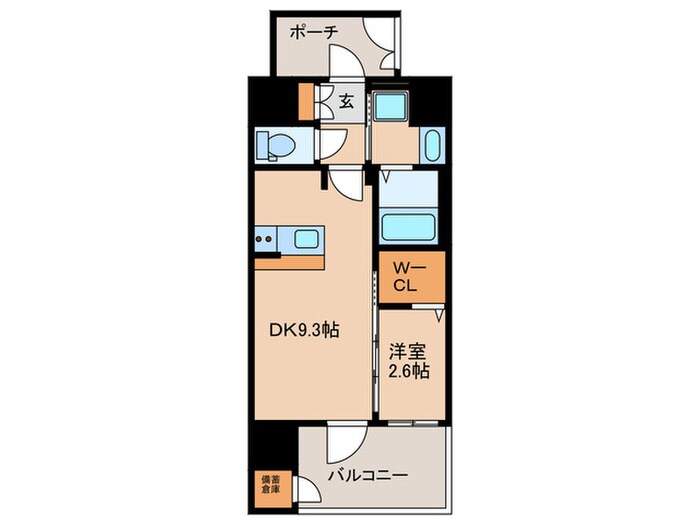間取り図 ｴｽﾃﾑｺｰﾄ名古屋ｾﾝﾄﾘｱ(901)