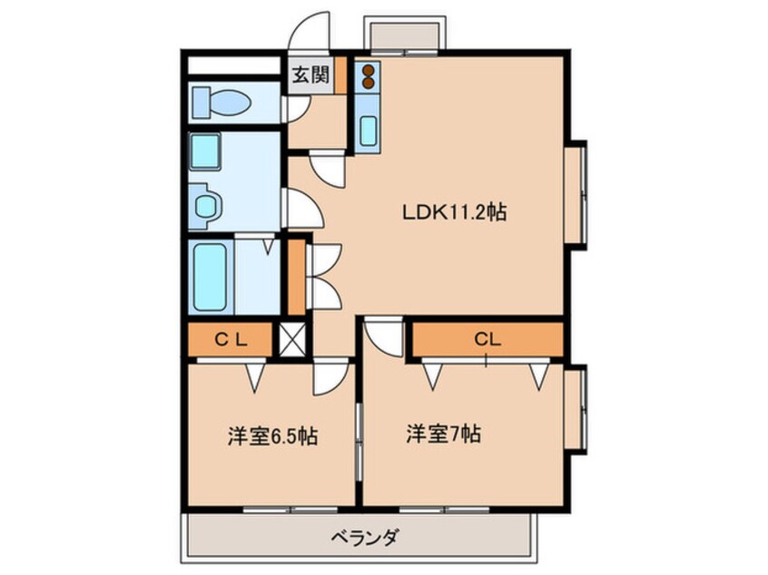 間取図 クレールモリ３