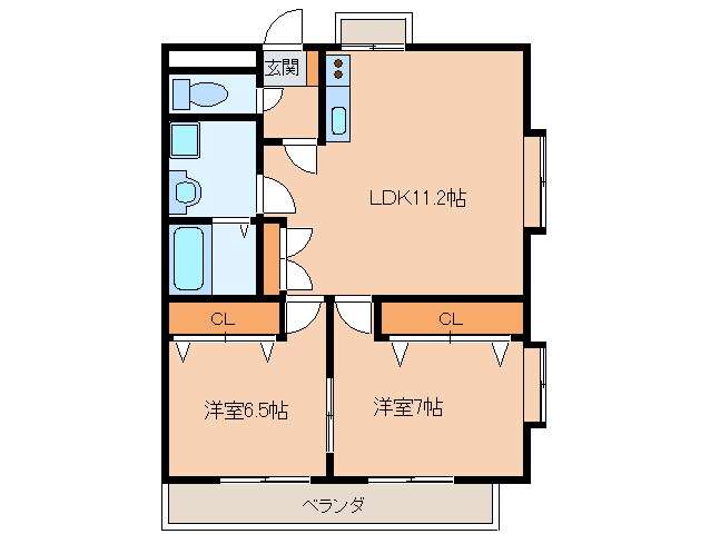 間取り図 クレールモリ３