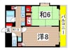 ドーミーいりなかアネックス 2Kの間取り
