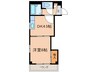 クリエイティブ２１(3A) 1DKの間取り