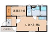 Azur江南 1LDKの間取り