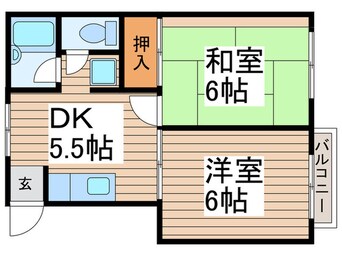 間取図 タウニーU　A棟