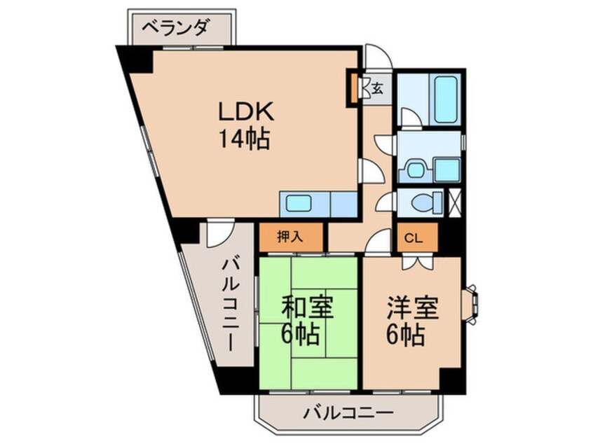 間取図 ＦｉｘＳｕｎＡｇｅ名東