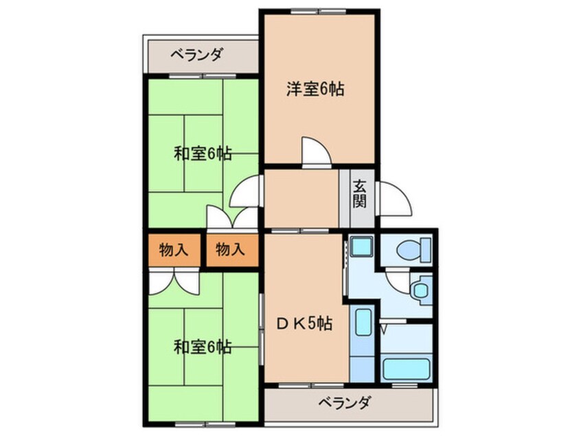 間取図 ｶﾞｰﾃﾞﾝ上地