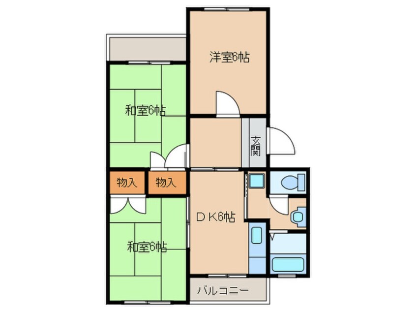 間取図 ｶﾞｰﾃﾞﾝ上地