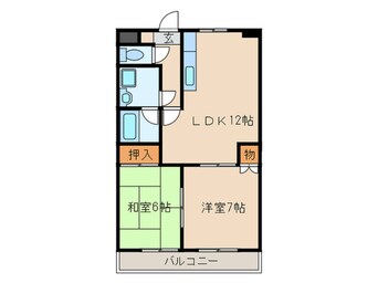 間取図 グランドステ－タス楠