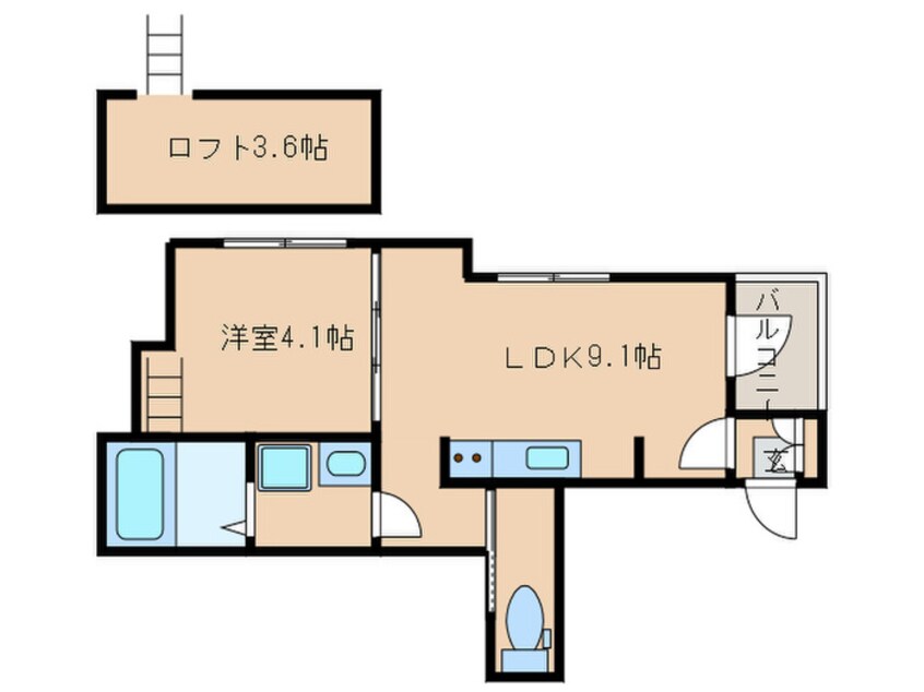 間取図 ＧＬＡＤＯ金山