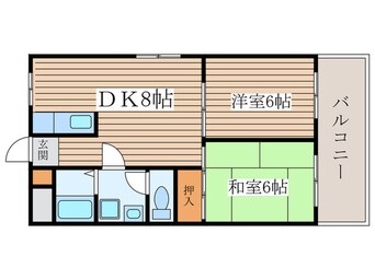 間取図 フラワーハイツツボイ