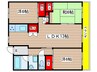 島田橋住宅2号棟（406） 3LDKの間取り