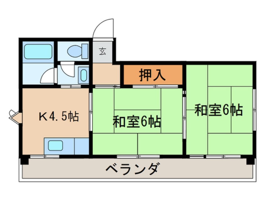 間取図 レジデンス川中