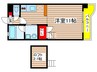 黎明マンション 1Rの間取り