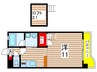 黎明マンション 1Rの間取り