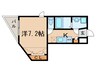 コンフォート上社 1Kの間取り