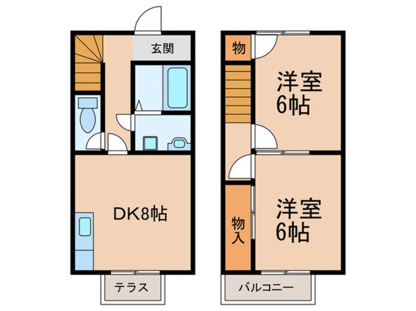 間取図 ＤＵＰＬＥＸ国王7Ａ棟