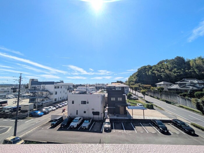 室内からの展望 けやき通り