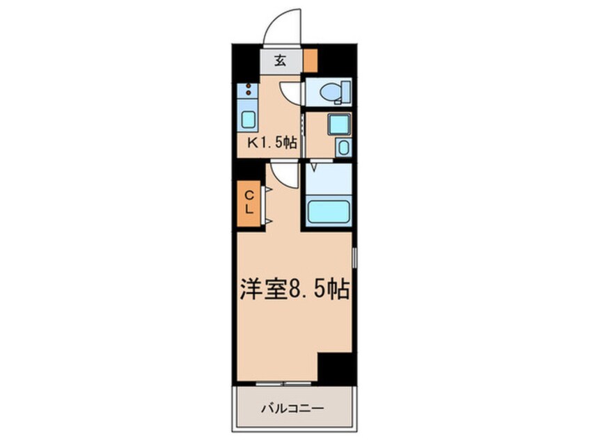 間取図 リシュドール名駅南