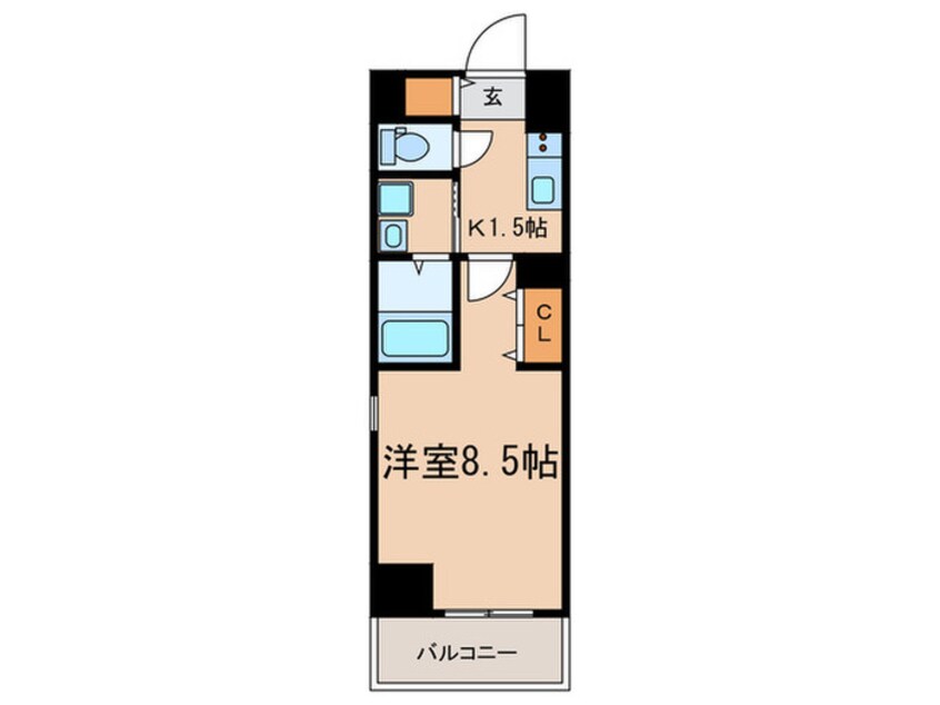 間取図 リシュドール名駅南