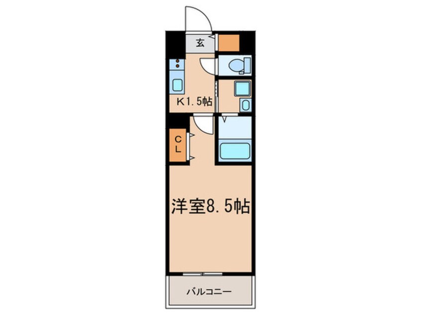 間取図 リシュドール名駅南