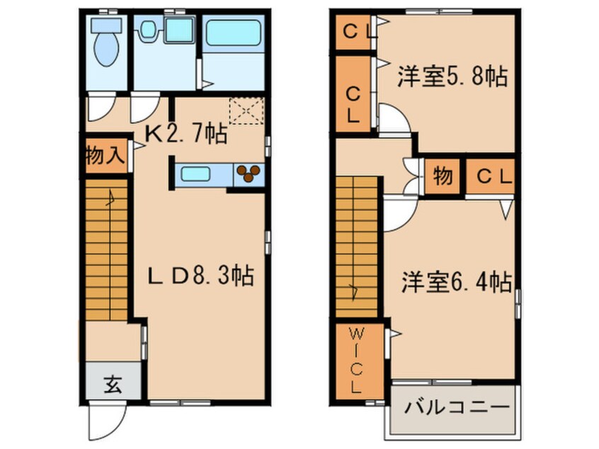 間取図 サングロ－ヴ・Ｍ　Ａ棟