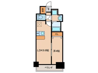 間取図 プレサンス今池駅前フェルディノ