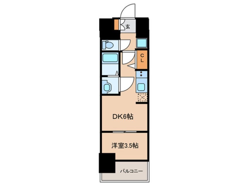 間取図 プレサンス今池駅前フェルディノ