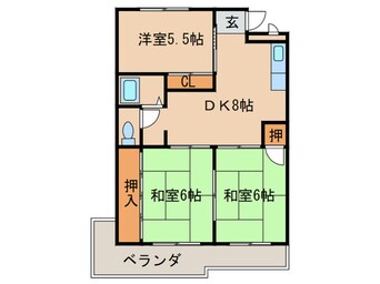 間取図 メゾン小六