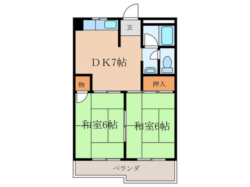 間取図 メゾン小六