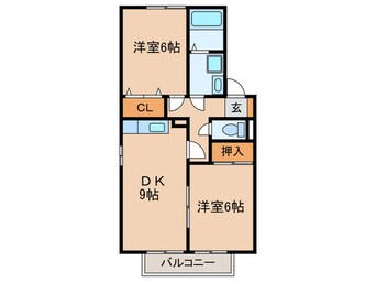 間取図 ウィング青山Ⅱ