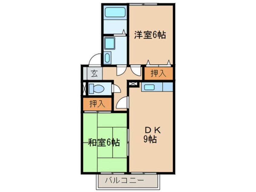 間取図 ウィング青山Ⅱ