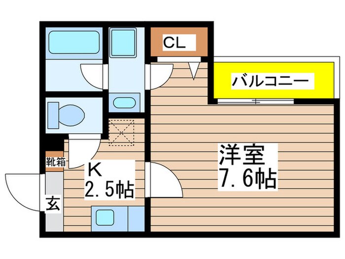 間取り図 クレフラスト内田橋A棟