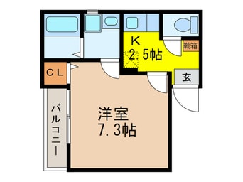 間取図 クレフラスト内田橋A棟