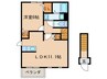 ジュピエル桃栄 1LDKの間取り